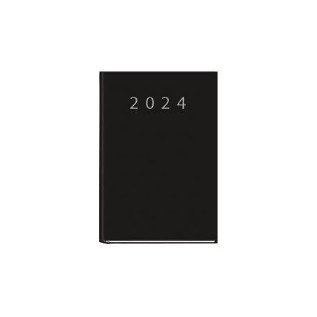 Agenda praxis 2024 145x210mm día página negro