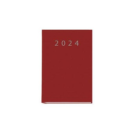 Agenda praxis 2024 145x210 mm día página rojo