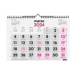 Calendario finocam 2024 pared números grandes M