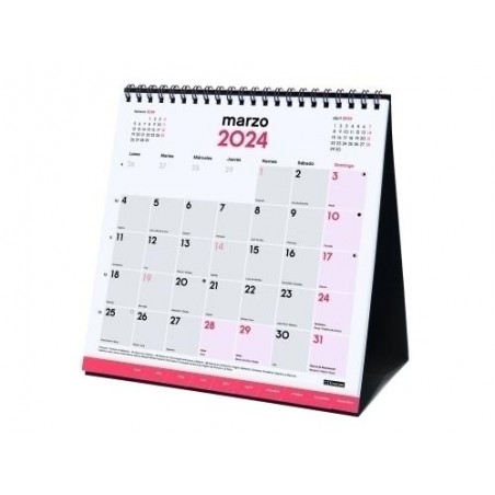 Calendario finocam 2024 sobremesa pestañas mensual