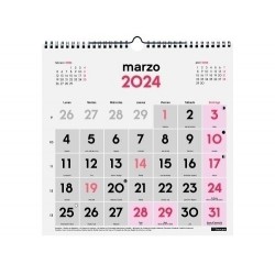 Calendario finocam 2024 pared números grandes