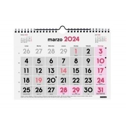 Calendario finocam 2024 pared números grandes S