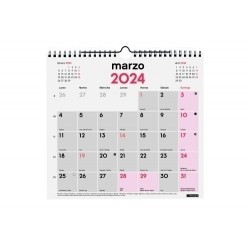 Calendario finocam 2024 pared escribir M