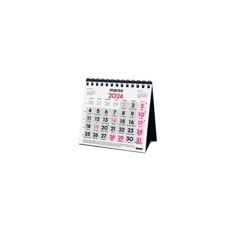 Calendario finocam 2024 sobremesa números grandes Calendario finocam 2024 sobremesa números grandes