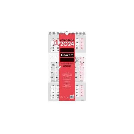 Calendario finocam 2024 pared 3 meses vista