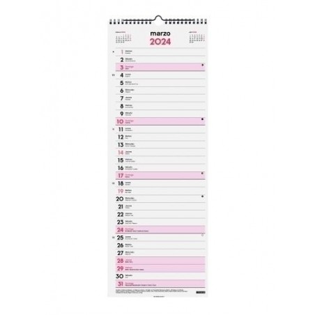 Calendario finocam 2024 pared escribir largo