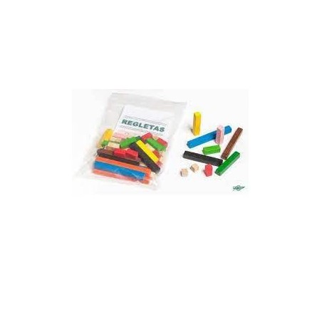 Juego de regletas 1x1cm 63 piezas en bolsa