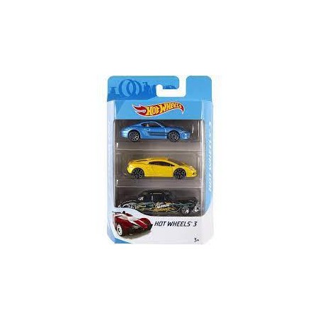 Vehículos Hot Wheels Pack 3 coches