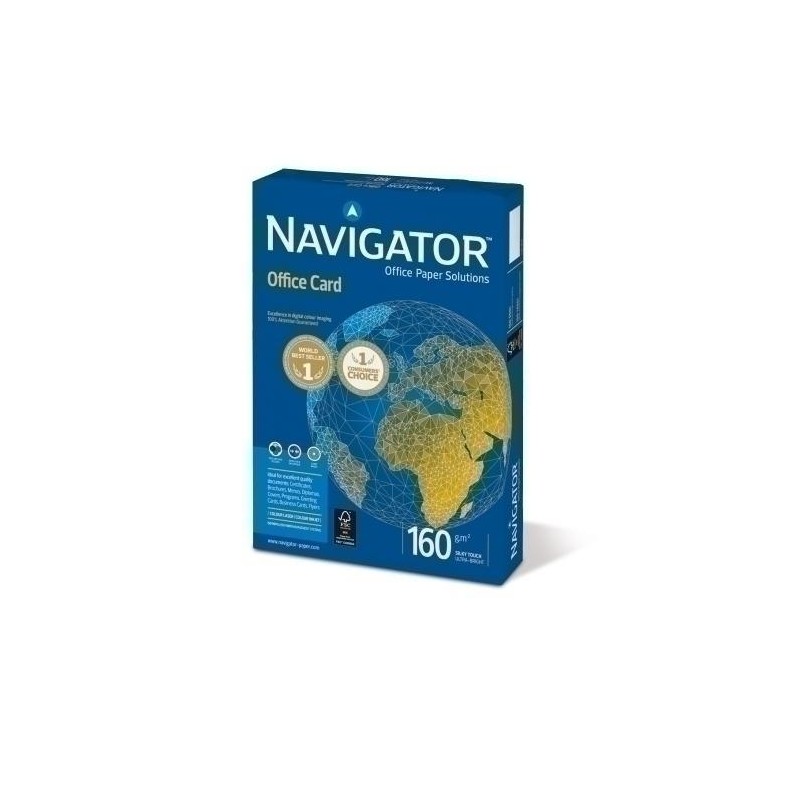 Papel A4 navigator 160 gramos 250 hojas office car