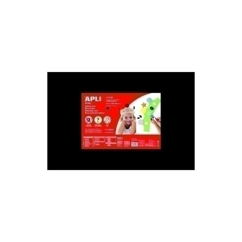 Goma eva apli 40x60 negro Goma eva apli 40x60 negro