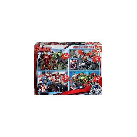 Puzzle educa avengers progresivo 50-80-100-150 p