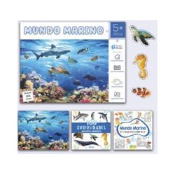Mundo marino  caja magica  libro   puzle 200 pieza