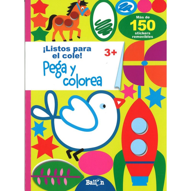 Pega y colorea + 3. listos para el cole (Ballon)