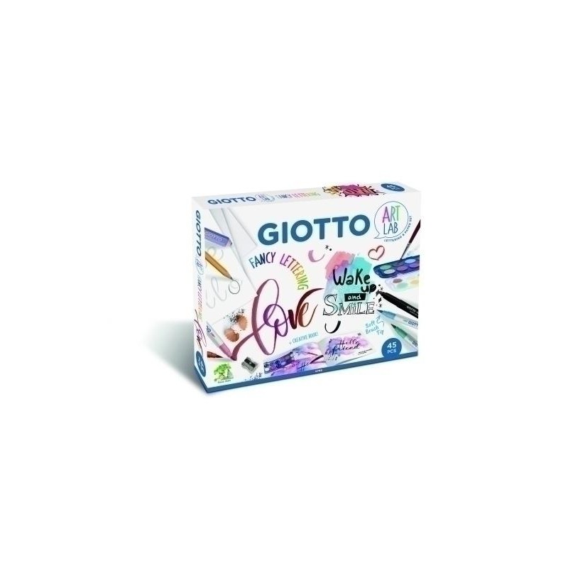Set juego giotto art lab fancy lettering