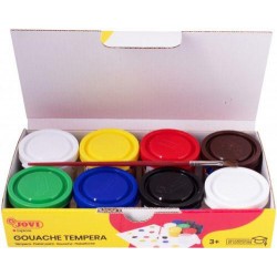 Estuche tempera escolar jovi 7 colores 35 ml