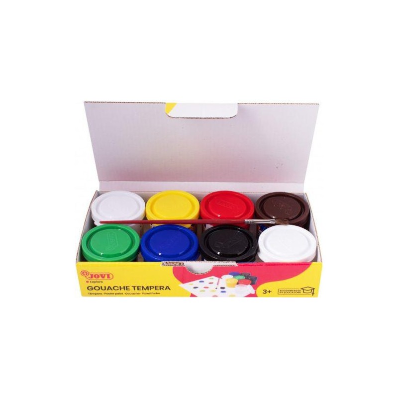 Estuche tempera escolar jovi 7 colores 35 ml Estuche tempera escolar jovi 7 colores 35 ml