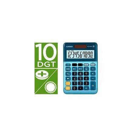 Calcladora casio sobremesa 10 dígitos solar/pilas