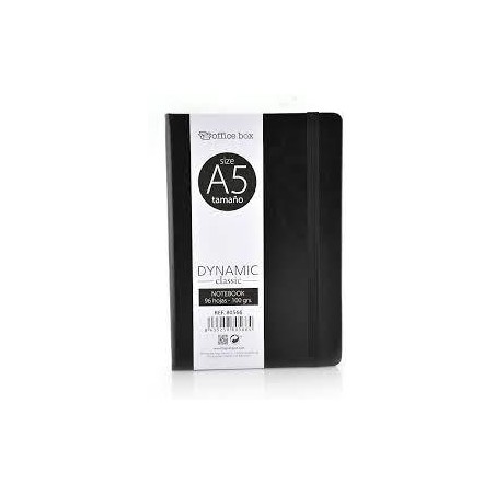Notebook A5 dynamic 96 hojas 100 gramos negro