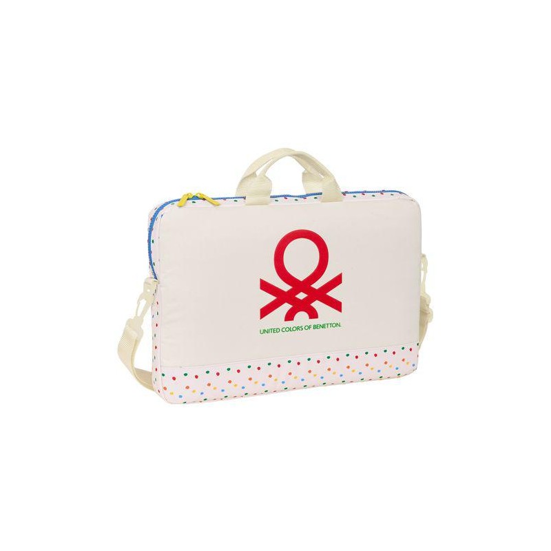 Funda portatil 15 6¨ benetton topitos