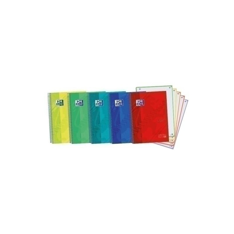 Bloc oxford european book 120 hojas 5 colores 5x5 Bloc oxford european book 120 hojas 5 colores 5x5
