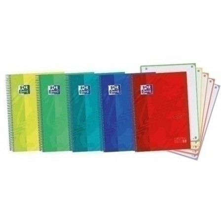 Bloc oxford european book 120 hojas 5 colores 5x5