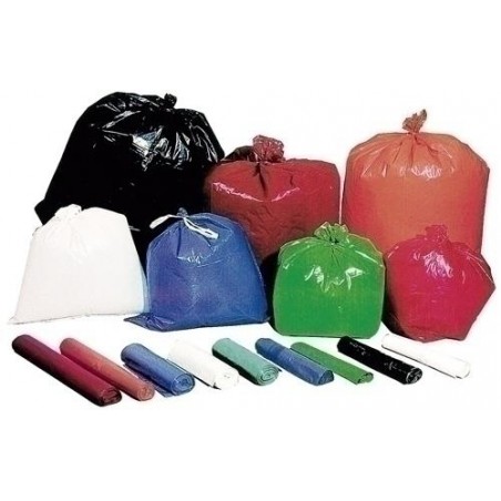 Bolsa de basura 115x150 cm negro rollo de 10 unid