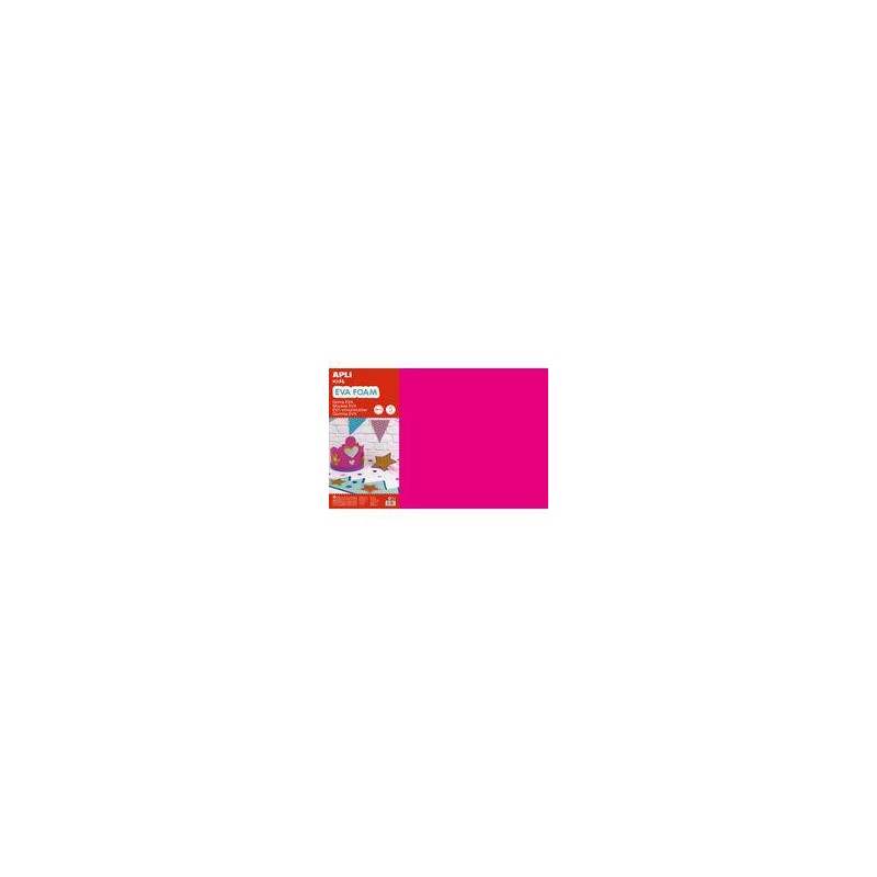 Goma eva fucsia 40x60 2mm apli