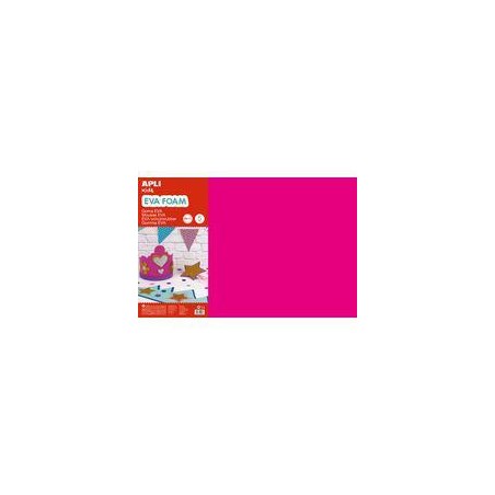 Goma eva fucsia 40x60 2mm apli