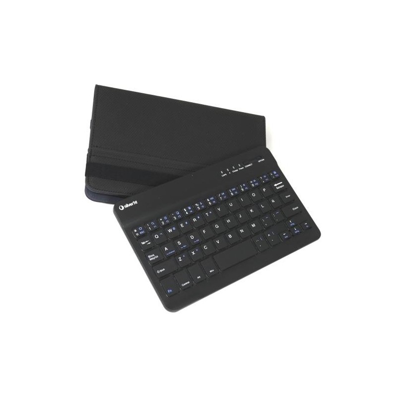 Funda tablet silver 9´-11´con teclado bluetooth gr Funda tablet silver 9´-11´con teclado bluetooth gr