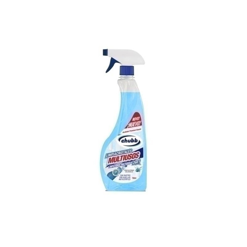 Limpiador cristales Chubb multiusos 2 en 1 750ml