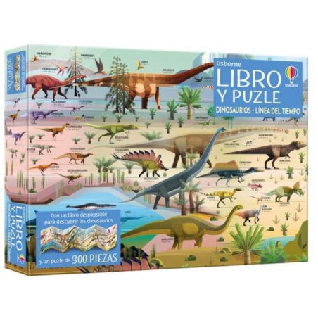 Dinosaurios  Línea del tiempo  Libro y puzzle