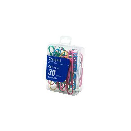 Clips Campus University de Colores 50 mm /30 ud 