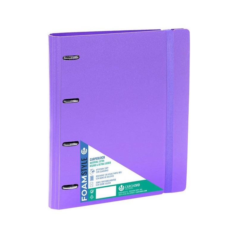 Carpebloc carchivo soft pp foam A4 4 anillas 35mm