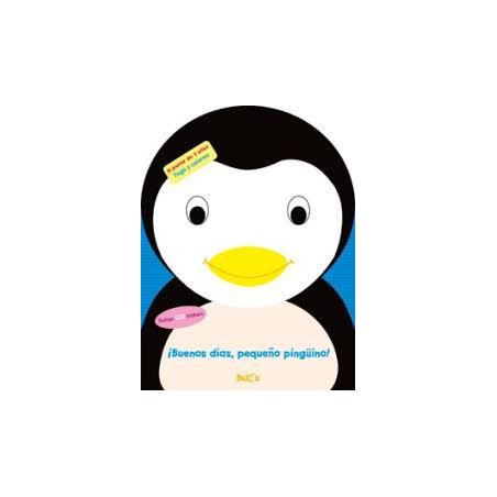 Buenos días, pequeño pingüino. Pega y colorea