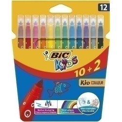 Rotuladores bic kids 12 colores