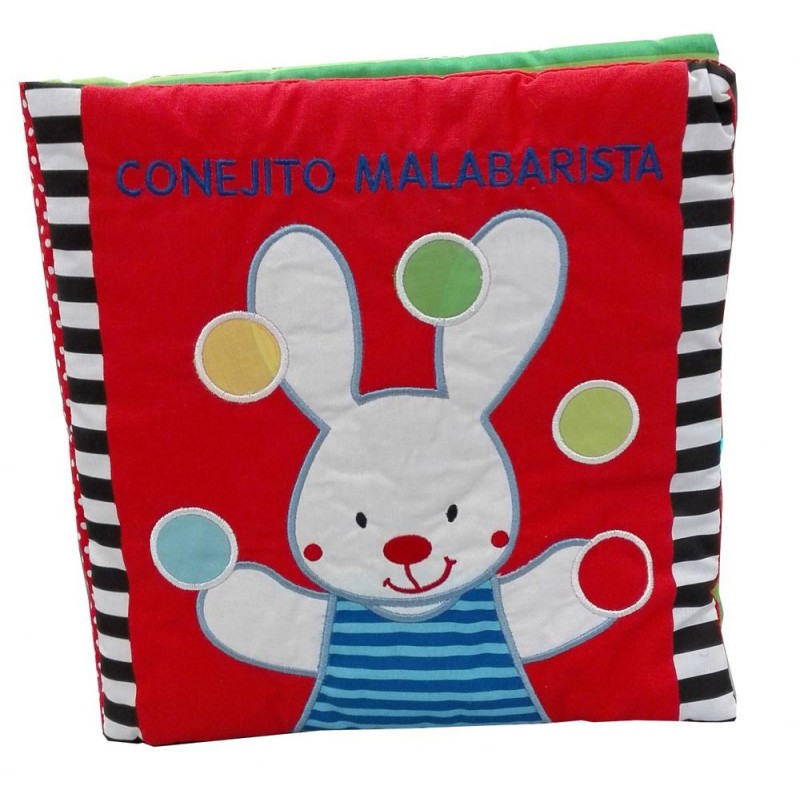El conejito malabarista Libro de tela El conejito malabarista Libro de tela