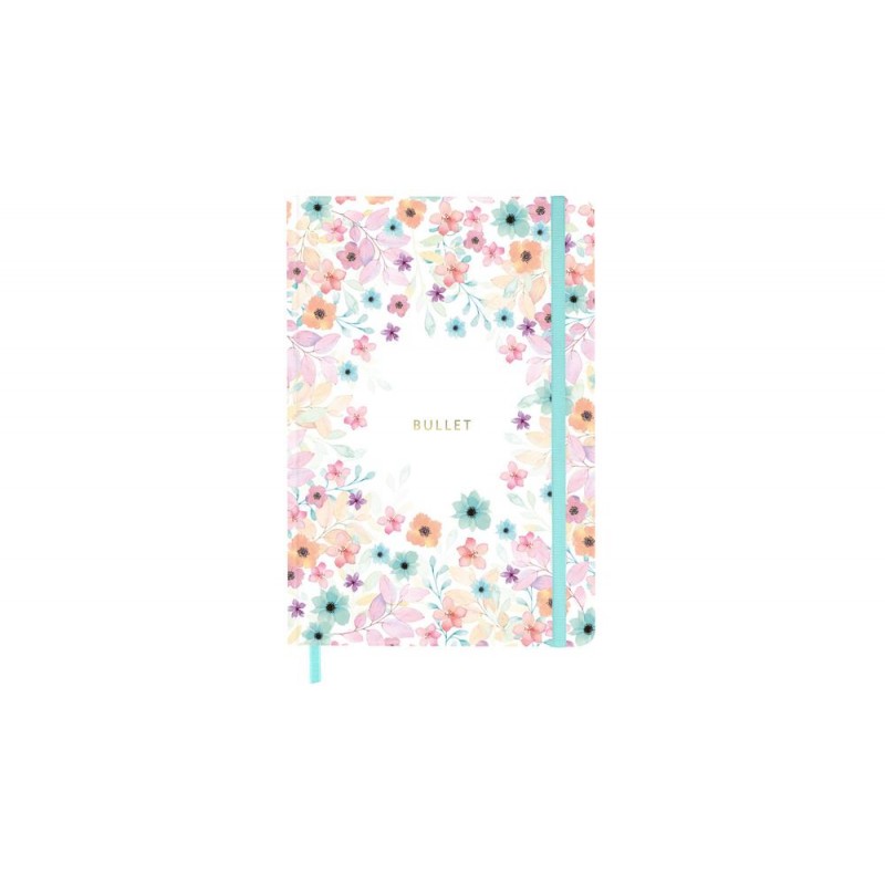 Libreta A5 con goma Bullet journal lola Libreta A5 con goma Bullet journal lola
