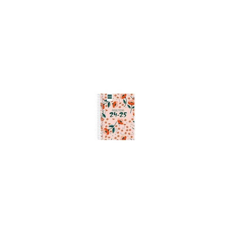 Agenda escolar finocam cool A6 día página floral