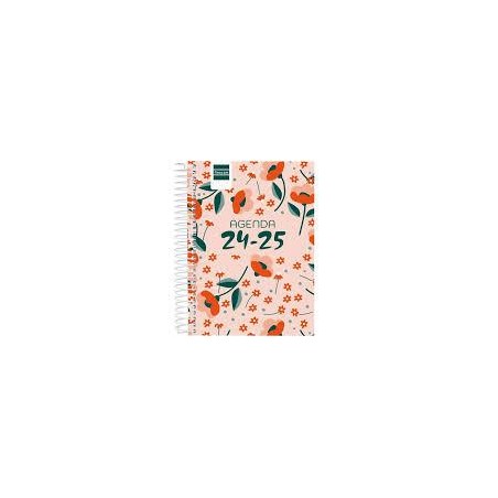 Agenda escolar finocam cool A6 día página floral