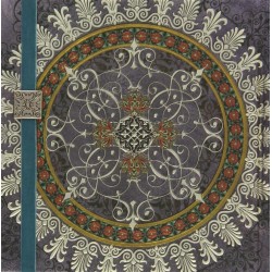 Cuaderno boncahier mandala goma azul