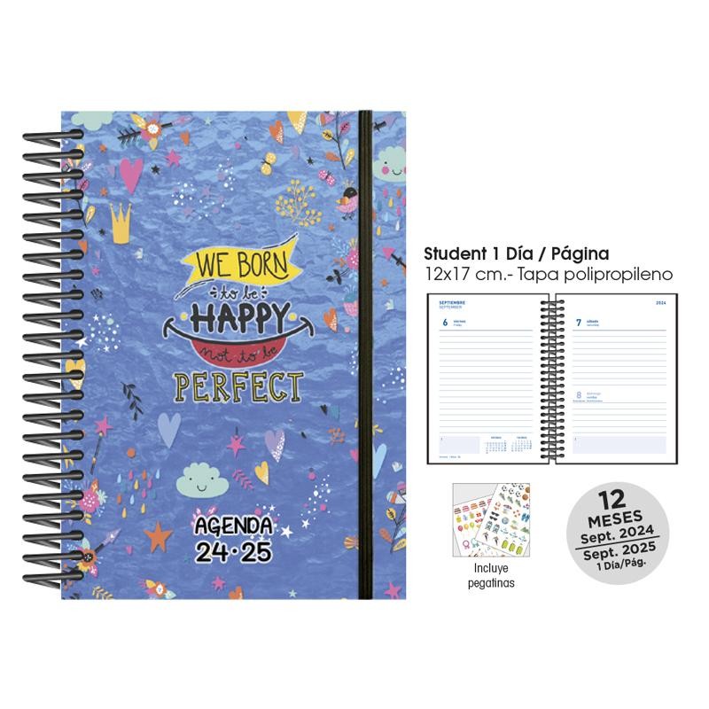 Agenda escolar senfort 8º día página happy
