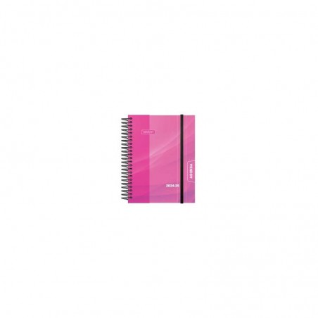 Agenda escolar senfort 8º día página prisma fucsia