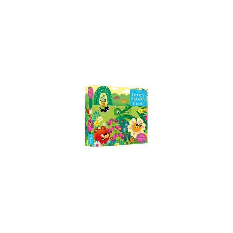 El jardín. Libro y 3 puzles
