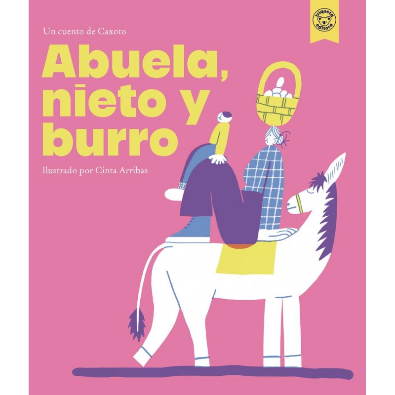 Abuela  nieto y burro
