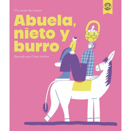 Abuela  nieto y burro