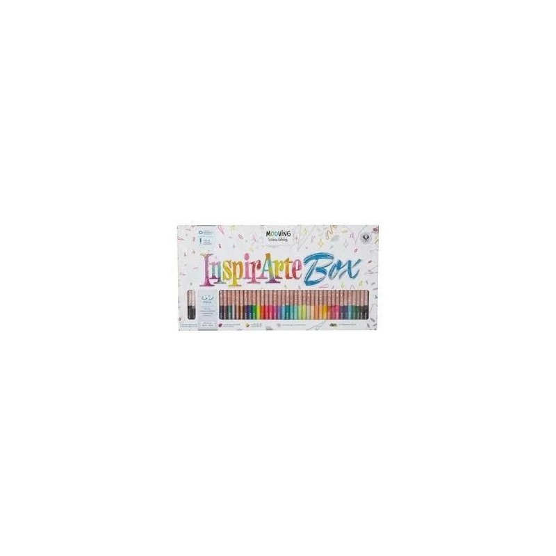 Estuche 40 lápices de colores inspirarte box