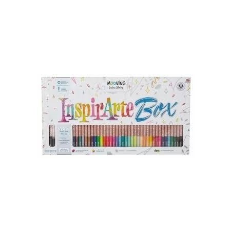 Estuche 40 lápices de colores inspirarte box