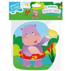 Pequeño hipopotamo  animalitos al agua
