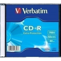 Cd-rom verbatim 700mb 52x slim datalife