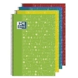 Block oxford school asignaturas naturales 4x4